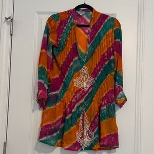TAJ by Sabrina Crippa Multicolor Tunic Top